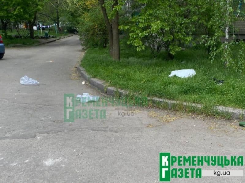 Сміття в дворі на вул. Вадима Пугачова постійно кудись летить