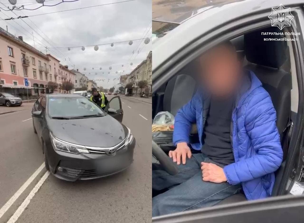 У центрі Луцька зловили пенсіонера, який втретє за рік їздив п’яним. Його судили